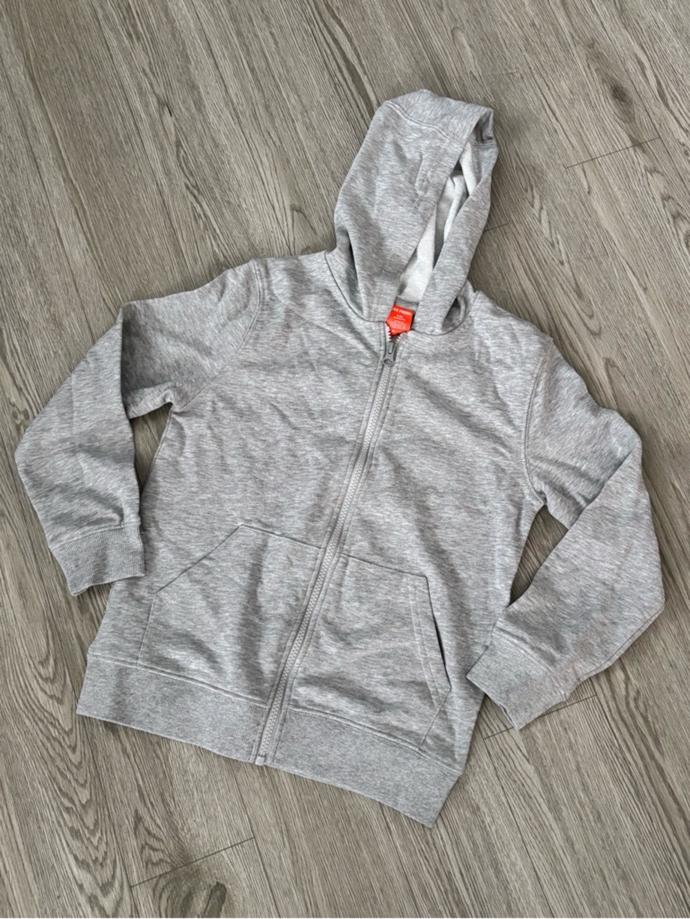 5/$25✨NWOT🏷️Joe Fresh Light Gray Full-Zip Hoodie Sweater